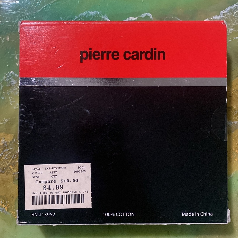 Pierre Cardin Monogrammed F Men's Cotton Handkerchiefs in sealed Package of 3 - Picture 2 of 7